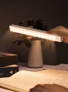 1 件 LED 运动传感器夜灯，白色/暖白色 5V USB 可充电 LED 橱柜灯，磁性橱柜下无线照明，适用于衣柜、橱柜、楼梯、餐具室