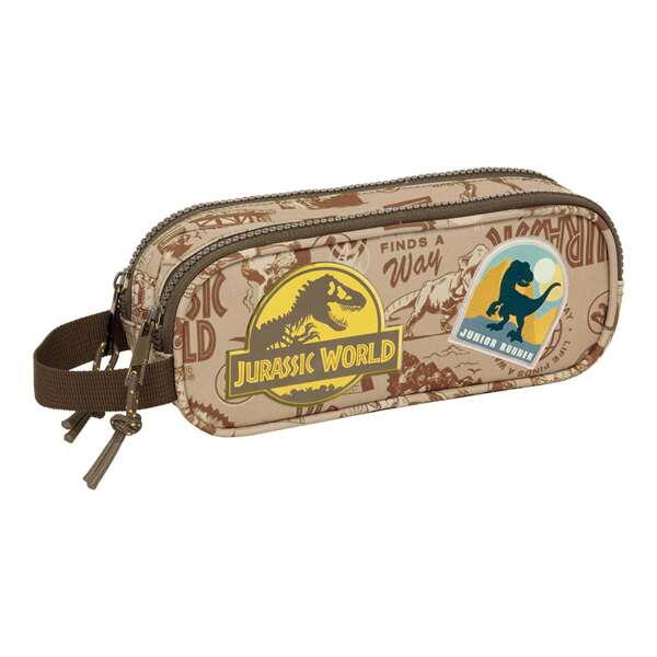 Jurassic World Jurassic World Double Pencil Case Compact And Lightweight | Jurassic World Double Pencil Case Zipper Closure, Perfect For School Or Office⚫ FREE Shipping ✅ 24/48h Delivery To Spain (Peninsula)
