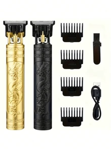 [Ensemble d'outils de toilettage] Tondeuse à cheveux et tondeuse à barbe professionnelle pour hommes, conception pratique et portable vous permet de maintenir une belle apparence à tout moment et partout, performances durables vous aident à entretenir une coiffure parfaite, convient aux hommes et aux femmes