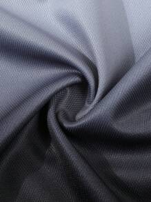 Ensemble 2 pièces casual pour hommes, polo à zip avec imprimé dégradé et shorts d'été, confortable pour le port quotidien casual