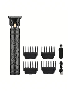 [Ensemble d'outils de toilettage] Tondeuse à cheveux et tondeuse à barbe professionnelle pour hommes, conception pratique et portable vous permet de maintenir une belle apparence à tout moment et partout, performances durables vous aident à entretenir une coiffure parfaite, convient aux hommes et aux femmes