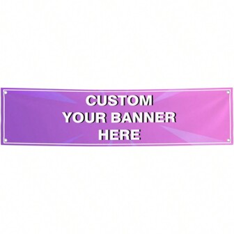 Banner y logotipo personalizados - Crea tu propio banner personalizado con imágenes, ideal para fiestas, negocios, cumpleaños, Día de San Valentín