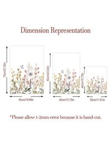 3 Pieces Wildflower & Butterfly Canvas Art Print Minimalist Botanical Poster Nordic Modern Art Painting Colorful Floral Wall Picture Girls Bedroom Decor Living Room Home Decor No Frame