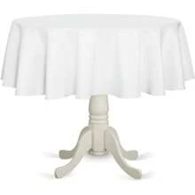 1 pièce Nappe ronde en satin couleur champagne, nappe ronde en tissu lisse pour la décoration