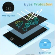 12" LCD Writing Tablet Drawing Board Pad Digital Painting Graphics Kids Gifts - Multicolor - View 7