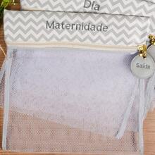 Maternity Organizer Bag Kit 4 And 6 Units. Luxury Nylon - Gray Chevron - View 2