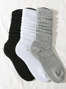 5 Pairs Of Autumn And Winter Women's Thick Warm Calf Socks, Suitable For All Seasons, Long Tube Pile Socks, Y2k