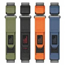 1 件快拆式 26/22 毫米尼龙表带适用于 Garmin Instinct 2X Tactics 表带 Fenix 6X Pro 5X Plus 7X 替换运动手链 - 黑色 - 查看 3
