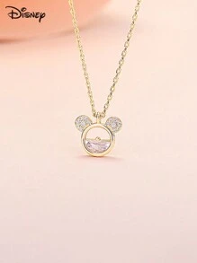 1 Piece Necklace, Cute And Fashionable, Zirconia Pendant Clavicle Chain, Women Girls Daily Wear Jewelry Fashion, Autumn Fashion, Casual, Retro, Old Style, Simple, Simple Custom, Personalized, Unique Ideal Gift For Girlfriend, Mother, Family, Friends, Daughter, Her, Grandparents, Suitable For Anniversary, Birthday, Daily Wear, Prom, Mother's Day, Valentine's Day, Graduation Ceremony, Wedding, Valentine's Day Gift