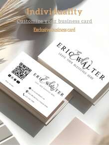 200/500/1000/2000 piezas Tarjetas de visita personalizadas a doble cara, impresión de tarjetas personalizadas, logotipo personalizado, tarjetas pequeñas, tarjetas personalizadas, tarjetas de empresa personalizadas, tarjetas de escritorio, tarjetas de agradecimiento, tarjetas de invitación, tarjetas pequeñas personalizadas, tarjetas de escritorio, etiquetas de escritorio imprimibles, tarjetas promocionales, adecuadas para contactos profesionales, vacaciones, regalos y exhibición de suministros de oficina, material de papel - Multicolor - Ver 6