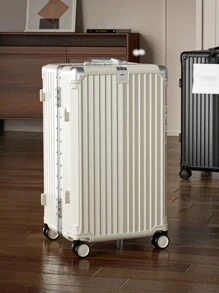 20 Inch Functional Boarding Case, Portable Suitcase With Cup Holder, Luggage With Password Lock,Solid Color Luggage Case Set : Portable Square Handside Handbag & Large Capacity Handside Travel Suitcase With Password