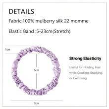 Townssilk Silk Skinnie Hair Bobbles 100% Pure Mulberry Silk 19 Momme Hair Friendly Luxury Elastic 3 Hair Bobbles Color 3pc CombinationA - 5pc-5 - Xem 3