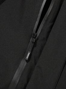 Men's Windproof And Waterproof Jacket, Casual And Breathable, With A Hood, Zipper, Long Sleeves And Pockets, Suitable For Hiking, Jogging, Cycling, Outdoor Fitness And Sports.