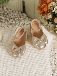 Toddler Girls' Casual Princess Style Flat Shoes, Spring/Summer - Gold - View 2