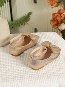 Toddler Girls' Casual Princess Style Flat Shoes, Spring/Summer - Gold - View 5