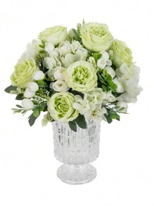 1 Stück künstliche Pfingstrosenblumen Seide Hortensie Bouquet Hochzeitsdekoration DIY Kranz Material, Brautstrauß, Handgelenk-Blume, Brustblume, Kopfschmuck Dekoration Accessoires, Hochzeitsauto Dekoration, Türbogen Dekoration, Zuhause, Esszimmer, Schlafzimmer, Vase Dekoration, Geburtstags Party Dekoration Material, Valentinstag und Neujahrsgeschenk, Valentinstag, Geschenk