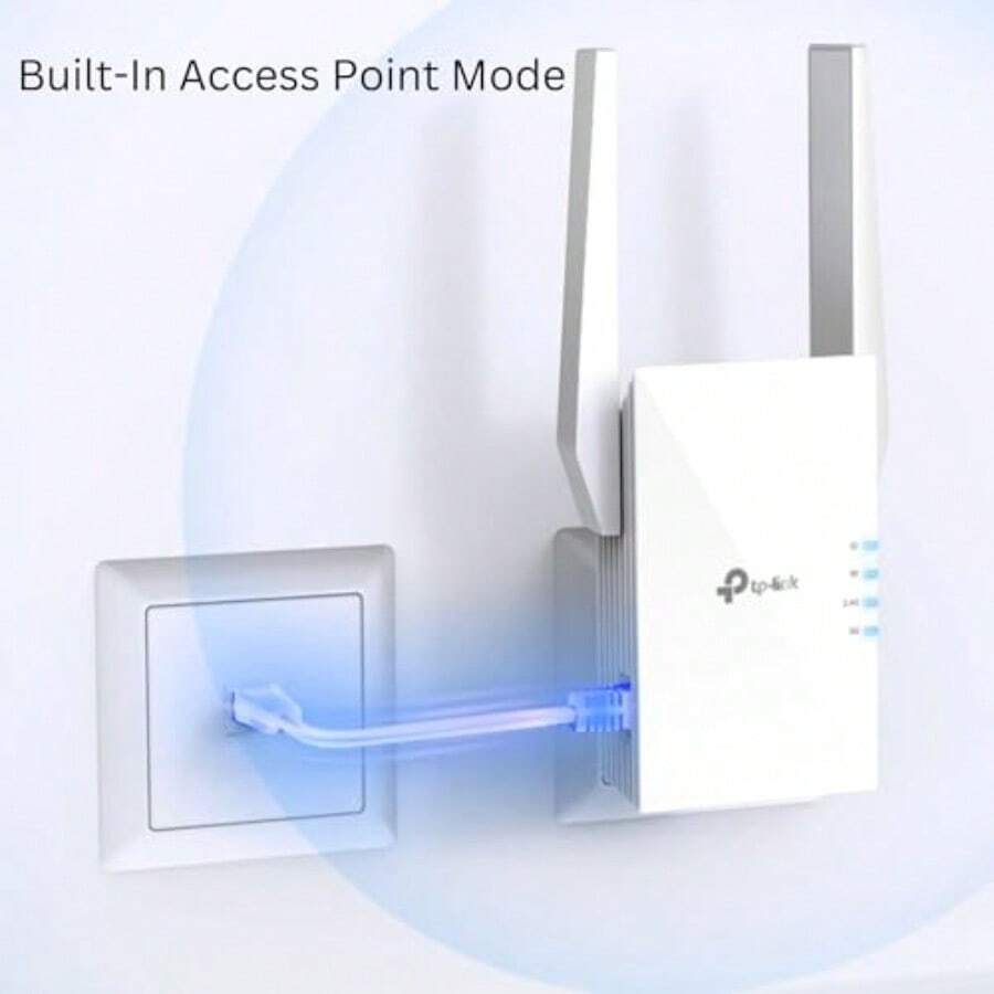 TPLink WiFi 6 AX3000 DualBand Air Range Extender Gigabit Port Ultra
