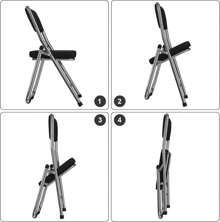 Silla plegable de 4 piezas, silla para visitas, silla plegable acolchada, silla plegable para comedor, sillas plegables adecuadas para la cocina, interior y exterior