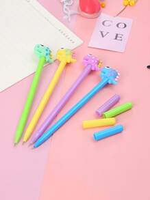 4pcs Creative Tyrannosaurus Rex Shaped Neutral Pens, Suitable For Student & Office Writing, Random Color - Multicolor - View 1