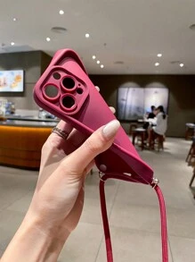 1pc Gold Sandpaper Paracord Phone Case, Compatible With Apple/Galaxy/Infinix/Redmi/OPPO/VIVO/Realme/MOTO/Honor/Oneplus Waterproof Shockproof Anti-Fall Scratch Resistant