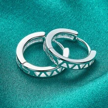 Boucles d'oreilles rondes en zircone plaquées argent sterling 925 pour femmes, bijoux de mode pour mariage et fête