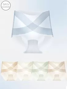 CXYIN 5 piezas de bragas sin costuras de seda fría, ropa interior suave y sedosa, ultra delgada con efecto moldeador y levantador de glúteos para damas