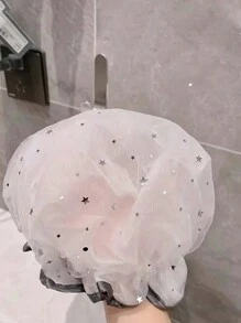 4pcs/1set Reusable Double Layer Shower Cap, Waterproof Hair Care Caps For Treatments, Hairstyling, Cooking Oil Smoke Protection, Assorted Color Bathroom Bathing Caps, Dyeing Caps, Microfiber Towel Hair Turban Caps - Multicolor - View 6