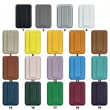 New Dual Row N52 Super Magnetic Mobile Phone Back Sticker ID Compatible With Apple 15 Magnetic Holder Magnetic Card Bag Compatible With Iphone15/14/13/12 Leather Strong Magnetic Folding Black Silver Brown White Card Holder Wallet Business Card Holder Credit Card Holder Women For Women For Men Card Wallet Magsafe Wallet - Multicolor - View 11