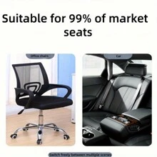 1pc/2pcs Mesh Car Booster Seat Cushion, Innovative Honeycomb Wedge Memory Foam Seat Pad, Enhanced Breathability And Support, Car Cushion For Relieving Buttock Pain, Suitable For Car, RV, Office Chair, Sofa