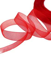 50M/Roll 1.2cm Wide Tulle Ribbon, Gift Packaging, Cake Baking, Flower Bouquet, Wedding Decor, Handmade Flowers, Headpieces, Brooches, Clothing Accessories