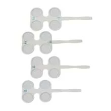 SHZICMY 4 Units Optical Flipper Optometry Plastic Flip Trial Lens Plastic Flipper Ophthalmic Flipper Optical Instruments (4pcs/Set (±0.50, ±1.00, ±1.50, ±2.00)) - White - View 1