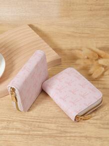 Love Pattern Versatile Coin Wallet Multi-Card Card Organizer For Storage Cards Lightweight Minimalist Fashion Modern For Anniversary For Christmas On Valentine's Day For Birthday Gift For Couple For For Girls For Lady For Female Bag School Supplies For School Dorm Room & Back To School Card Holder Card Holder Wallet Business Card Holder Credit Card Holder Card Holder Women For Women Wallet Mini Wallet Purse Wallet Card Wallet - Pink - View 8