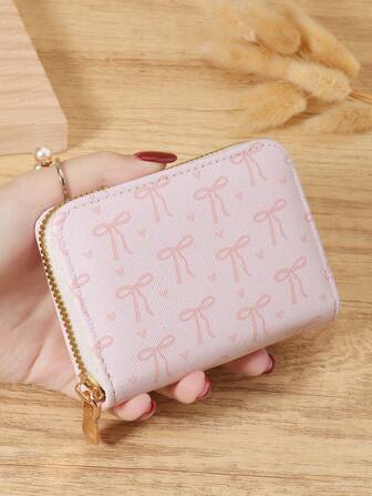 Love Pattern Versatile Coin Wallet Multi-Card Card Organizer For Storage Cards Lightweight Minimalist Fashion Modern For Anniversary For Christmas On Valentine's Day For Birthday Gift For Couple For For Girls For Lady For Female Bag School Supplies For School Dorm Room & Back To School Card Holder Card Holder Wallet Business Card Holder Credit Card Holder Card Holder Women For Women Wallet Mini Wallet Purse Wallet Card Wallet