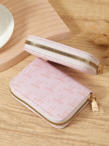 Love Pattern Versatile Coin Wallet Multi-Card Card Organizer For Storage Cards Lightweight Minimalist Fashion Modern For Anniversary For Christmas On Valentine's Day For Birthday Gift For Couple For For Girls For Lady For Female Bag School Supplies For School Dorm Room & Back To School Card Holder Card Holder Wallet Business Card Holder Credit Card Holder Card Holder Women For Women Wallet Mini Wallet Purse Wallet Card Wallet - Pink - View 4