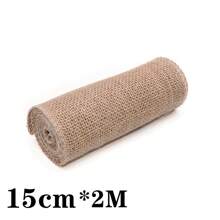 2m/Roll Burlap Jute Linen Ribbon, Handmade Gifts Packaging Christmas Lace, Wedding Party Winter Decoration, DIY Crafts Wrapping Costume Accessories - Khaki - View 25