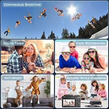 4K UHD 48MP Digital Camera Dual Lens 18x Digital Zoom Camera With WiFi 32GB SD Card Autofocus For Photography Vlogging Camera For - Black1 - View 4