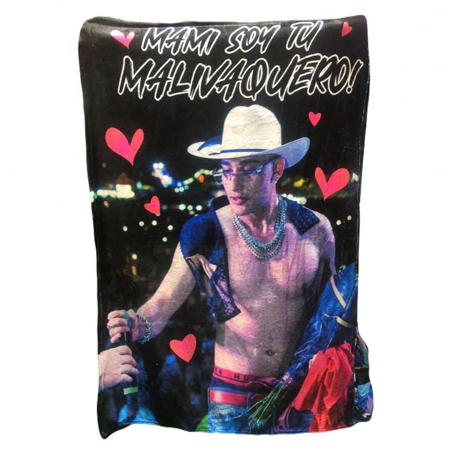 INDIVIDUAL BLANKET COWBOY MALI BABY MALIANTE SINGER ARTIST MALILLA - Black - View 1