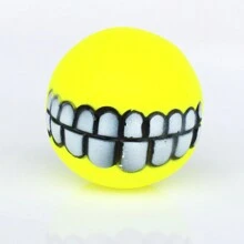 Pet Dog Tooth Shaped Chewing & Sound Making Toy, Rubber Squeaky Ball Toy For Large Dogs, Multi-Color - Multicolor - View 14