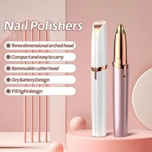 Depiladora Facial Carga Usb Blanco Mini Recortador De Cejas - Multicolor - Ver 5