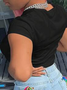 Stylish Printed T-Shirt - Versatile, Easy To Maintain And Comfortable, Women's Casual All Season T-Shirt