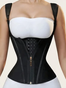 1 pieza Corsé de látex para mujer, faja, top moldeador, control del abdomen, cintura firme, moldeador corporal, cinturón de cintura colombiano, apto para yoga diario y moldeo corporal, banda de cintura retro de palacio