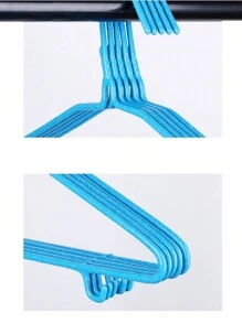 10 Móc treo quần áo tối giản, Móc treo chống trượt, Kẹp quần áo bằng dây thép không gỉ, Giá phơi đồ liền mạch, Móc treo quần áo dày tráng phủ thanh lịch, Móc treo người lớn 14,96 inch, Giá treo quần áo liền mạch chống trượt tráng phủ, Thích hợp cho gia đình, ký túc xá, lưu trữ đồ lót, sắp xếp quần áo gọn gàng - Màu xanh lam - Xem 3