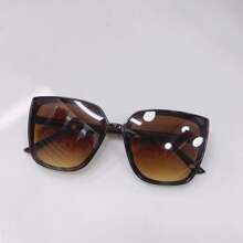 Women's Street Sunglasses UV400 Resistant - 咖啡棕 - 查看 2