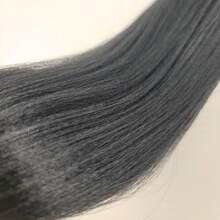 1/3/6 Packungen Schwarze Flechthaarsträhnen aus vorgespanntem knotenlosem Kanekalon für Boxzöpfe, langgestreckte, gerade synthetische Flechthaarverlängerung für knotenlose Zöpfe