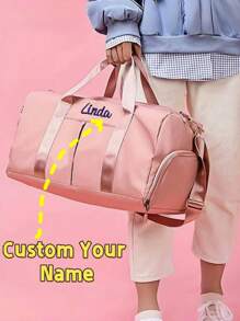 Personalized Duffel Bag Overnight Bags Custom Duffle Bag Dance Bag Personalized Gift Birthday Gift Gym Bag| Gift For Her Baby Bag - Multicolor - View 2