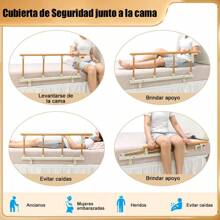 Barandilla para cama de ancianos Barandilla lateral de cama Barandillas de seguridad para cama - 93x36cm - Multicolor - Ver 6