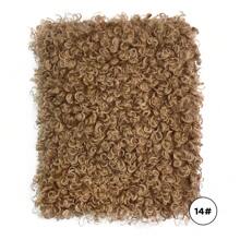 1 pieza Tela de rizos de oveja premium suave de 50 cm x 82 cm, material para el cabello de muñecas de peluche, tela artesanal para ropa DIY