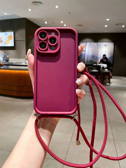 1pc Gold Sandpaper Paracord Phone Case, Compatible With Apple/Galaxy/Infinix/Redmi/OPPO/VIVO/Realme/MOTO/Honor/Oneplus Waterproof Shockproof Anti-Fall Scratch Resistant