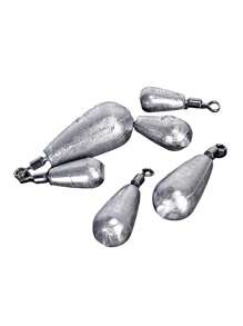 15PCS/Lot Fishing Weight Sinker 3.5g 5g 7g 10g 14g 20g Tube Bullet Plumb Pendant Metal Jig Sea Tackle Kit Fishing Tool - Silver - View 5