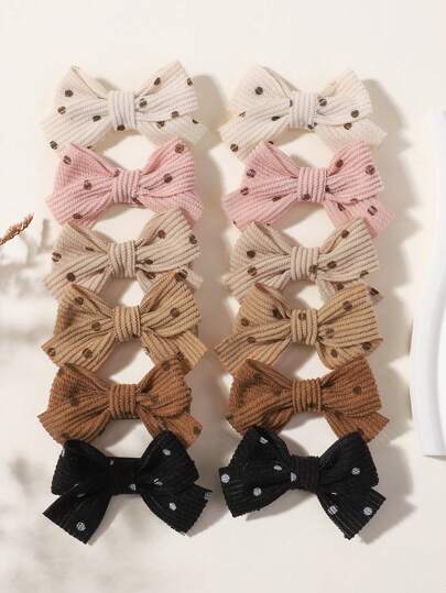 bilicaca 12 件装莫兰迪尔色婴儿发夹，甜美柔软儿童发饰，保护婴儿头发